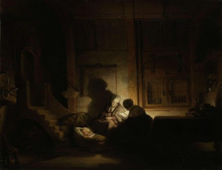 The Holy Family at Night - Small